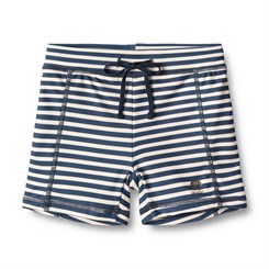 Wheat Swim Shorts Ulrik - Indigo stripe